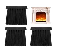 Lot de 3 Brosses de Cheminée, Balayette Cheminée Plastique Durable avec Poignée et Fibres de Coco Douces pour Nettoyage Efficace et Entretien du Foyer, pour Maison et Usage Professionnel