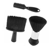 Lot de 3 brosses de coupe de cheveux, brosse de cou, brosse pour enlever la poussière, brosses de coiffure, pour le nettoyage des cheveux et enlever la poussière dans le salon de coiffure