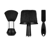 Lot de 3 brosses de nettoyage douces pour le cou pour enlever les poils morts pour salon de coiffure, brosser les poils autour du cou et des oreilles