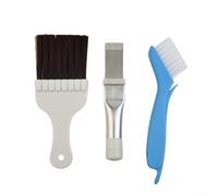 Lot de 3 brosses de nettoyage en acier inoxydable pour climatiseur, condensateur, évaporateur