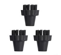 Lot de 3 brosses de nettoyage en poils de nylon pour vaporetto, efficaces pour éliminer les taches tenaces et la crasse