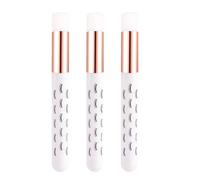 Lot de 3 brosses de nettoyage ergonomiques en mousse pour outils de maquillage quotidiens doux sur les fibres délicates