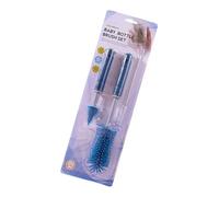 Lot de 3 brosses de nettoyage flexibles en silicone pour biberons et tire-lait