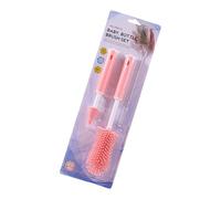 Lot de 3 brosses de nettoyage flexibles en silicone pour biberons et tire-lait