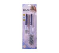 Lot de 3 brosses de nettoyage flexibles en silicone pour biberons, tire-lait et biberons amovibles
