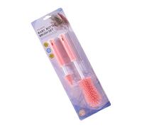 Lot de 3 brosses de nettoyage flexibles en silicone pour biberons, tire-lait et biberons amovibles