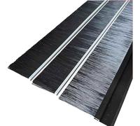 Lot de 3 brosses de Porte en Forme de L, Base en Alliage d'aluminium avec Brosse en Nylon, for la Maison et l'industrie(30mm,120mm)