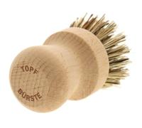 Lot de 5 brosses HOFMEISTER® - 8 cm - Élimine la saleté Forte des casseroles et des poêles - Protège Le revêtement antiadhésif - Poils naturels en Fibre de Bois de hêtre - Résistants à la Chaleur