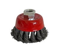 Lot de 3 brosses métalliques tressées pour meuleuse d'angle et flexible 125 mm