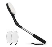 Lot de 3 brosses pour le dos avec tampons applicateurs, applicateur de lotion, brosse de bain à long manche, brosse pour le corps, brosse de douche, aide à la crème pour le dos