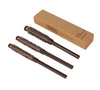 Lot de 3 brosses rondes pour sécher et coiffer les cheveux courts avec poils en nylon doux pour homme et femme