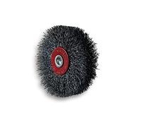 Lot de 3 brosses rotatives circulaires métalliques sur tige Ø 75 mm | Fil acier dur Ø 0,30 mm | Epaisseur 18 mm | 3 rangs | Pour perceuse ou visseuse à mandrin | Kibros 2675AT18x3