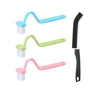 Lot de 3 brosses WC incurvées, 1 brosse à joints, brosse WC avec nettoyeur de bords, brosse pour siège de toilette, brosse latérale WC, brosse pour urinoir de toilette, brosse de nettoyage de