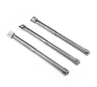 Lot de 3 brûleurs de barbecue en acier inoxydable Longueur réglable