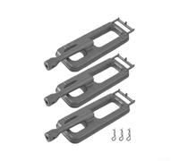 Lot de 3 brûleurs de rechange pour barbecue Charbroil pour Napoléon Outback | Répartition uniforme de la flamme, unique pour les trous de moule, cuisson constante pour la surface