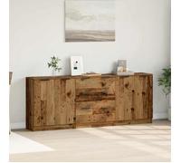 Lot de 3 buffets - vidaXL - bois d'ingénierie - grand rangement - 180 x 30 x 70 cm 44sna68j