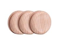 Lot de 3 burnisher en bois et cuir - Outil de polissage et de lissage pour l'artisanat du cuir (3 pièces en cercles)