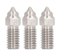 Lot de 3 buses de 0,4 mm en acier inoxydable à haut débit pour imprimante 3D Elegoo Neptune 4 et 4Pro, kit de remplacement de filament de 1,75 mm, intérieur lisse, construction