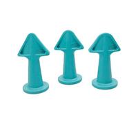 Lot de 3 buses de calfeutrage, applicateur, outil de finition, spatule, pelle, brique, joint de sol, dissolvant de joints en silicone, buses de calfeutrage