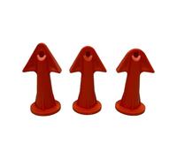 Lot de 3 buses de calfeutrage triangulaires en silicone de rechange pour joints d'étanchéité - Kit de buse d'étanchéité pour projet de rénovation de maison, salle de bain