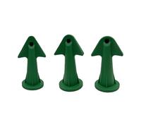 Lot de 3 buses de finition de calfeutrage en silicone Vert | Buse de mastic multifonction en silicone, pelle, fenêtre, porte, coin pour amélioration de la maison
