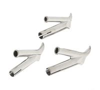 Lot de 3 buses de soudage rondes en forme de Y, tête de souffleur d'air chaud en acier inoxydable pour plastique PP PVC, kit de pointes de soudure 4/5/7 mm