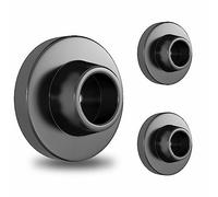 Lot de 3 butées de porte pour protection murale, bouton de porte, pare-chocs de porte noir pour claquer, butée de poignée de porte, cache-trou mural