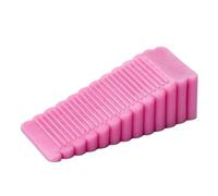 Lot de 3 butées porte sécurité en silicone, cale blocage, butée arrière anti-collision for la maison et le bureau(Pink)