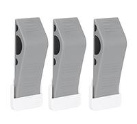 Lot de 3 butoirs de porte avec support, cale de sécurité en caoutchouc, butoir de porte robuste pour tapis, béton, carrelage, linoléum et bois (type 1)