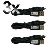Lot de 3 Câble d'origine ECC1DU0BBK Micro USB U6 Pour Samsung Galaxy S6 Tab Note