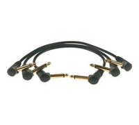 Lot de 3 Câble pour pédales Klotz Jack 2P90 Or 15 cm