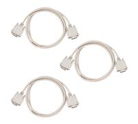 Lot de 3 câbles adaptateurs vidéo mâles RS232 DB9 9 broches vers VGA 15 broches 1,4 m, gris clair
