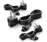 Lot de 3 câbles d'alimentation Euro 3 m pour ordinateur portable, Varbmt C5, Mickey, câble d'alimentation 3 broches pour Dell, HP, Samsung, Acer, Lenovo, Asus, Toshiba, moniteur, projecteur, scooter