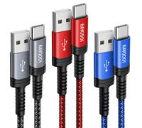 Lot De 3 Câbles De Charge Usb C, 1 M, En Nylon Tressé Qc 3.0, Pour Samsung Galaxy S23 Ultra S22 S21 Plus S10 S9 S8 Note 20 A13 A33 A53, Z Fold Filp 4, Moto G7, Htc, Huawei, Ps5[Q4292]