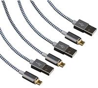 Bluestork 3 câbles Micro USB à embout magnétique 1,2m
