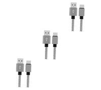 Lot de 3 Câbles USB C 2.0 a pour Chargeur Rapide Compatible avec S8 Plus 5X 6p 3 950xl 10 Zuk N1