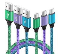 Lot de 3 câbles USB C de 1,8 m, câble de charge rapide, câble USB A vers USB C en nylon tressé pour Samsung Galaxy S10 S9 S8 S21 S20, Note 10 9 8, Huawei P10 P9, Google Pixel, Xiaomi, OnePlus