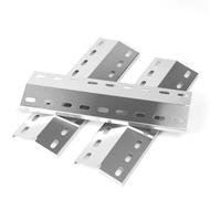 Lot de 3 Cache-brûleurs, Acier Inoxydable, 39,5 x 12,5 cm, Résistant à la corrosion, Pour barbecue Enders Landmann Campingaz .