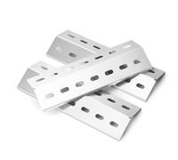 Lot de 3 cache-brûleurs en acier inoxydable pour Enders San Diego 3, Enders San Diego Evo - Plaque chauffante pour Mr. Gardener Vancouver 3 - 33,5 x 12 cm