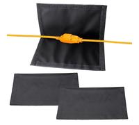 Lot de 3 cache-câbles d'extension d'extérieur - Protection robuste pour rallonge - Pour jardin, terrasse, chantier, pelouse, agriculture