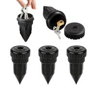 Lot de 3 Cache Clef Extérieur en Forme de Tête d'Arrosage, Cachette Secrète Discrète pour Jardin et Cour, Coffre Fort Extérieur Imperméable pour Clés de Rechange et Argent