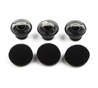 Lot de 3 cache-écouteurs conçus pour les écouteurs Plantronics pour Voyager 5200 5220 pour améliorer le confort lors d'une utilisation prolongée (14 mm)
