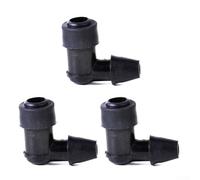 Lot de 3 cache-étincelles non résistants à 90 degrés avec botte en caoutchouc pour moto tout-terrain pour quad ATV - Convient aux moteurs 152 154 - Résine noire et caoutchouc électrique