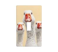 Lot de 3 cache-interrupteurs amusants à bascule simple pour cuisine, ferme, chambre à coucher, salle de bain