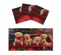 Lot de 3 cache-lampes fluorescentes pour plafonniers Motif chiot dans un