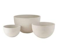 Lot de 3 Cache-Pots Céramique Roda 59cm Blanc