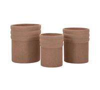 Vase Mauro Ferretti Colombia (x3) Rouge 41,5x50 cm / 36x45 cm / 30,5x39,5 cm