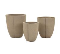 Vase Mauro Ferretti Peru Gris 43x47 / 36x41,5 / 30,5x34,5 cm
