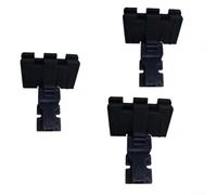 Lot de 3 caches de charnière d'installation sans outil pour Denon DP900M | Pour un ajustement parfait pour Denon DP900M, bloque efficacement la poussière, finition noire élégante, ensemble de 3 pièces