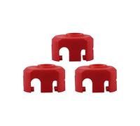 Lot de 3 caches en silicone pour tête d’extrusion/bloc chauffant Dragonfly BMS et BMO (3 couvercles en silicone rouge)